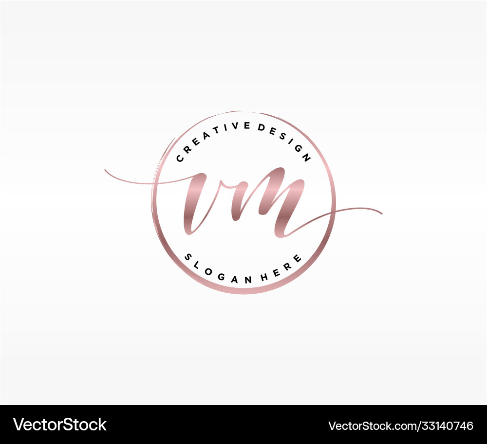 Elegant Initial Logo Template - VM vector image