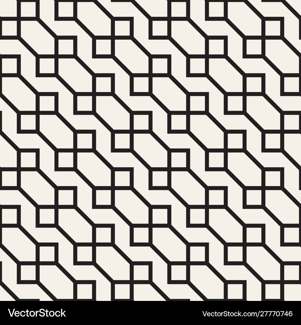 Geometric Line Tiling Pattern vector image