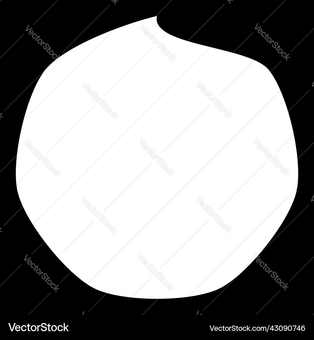 Simple rounded organic shape design element Simple rounded organic shape design element vector image
