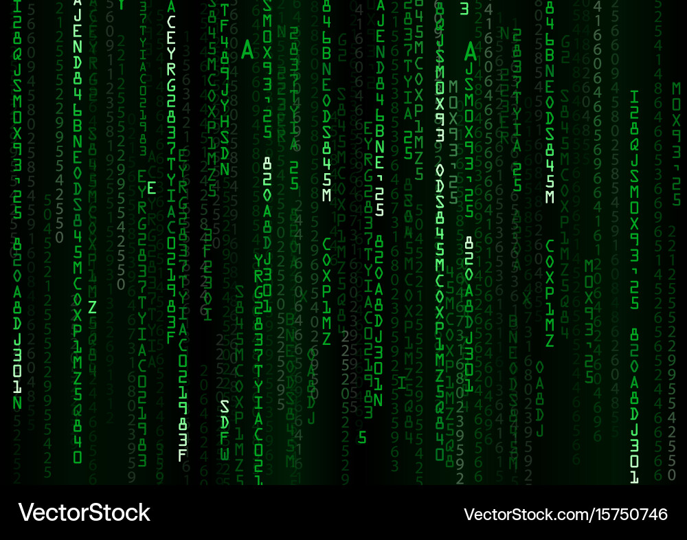 Technology binary background vector image
