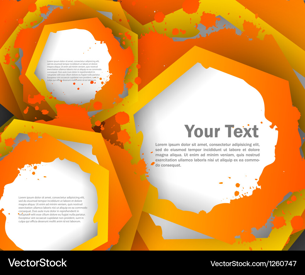 Abstract colorful background with hexagons vector image