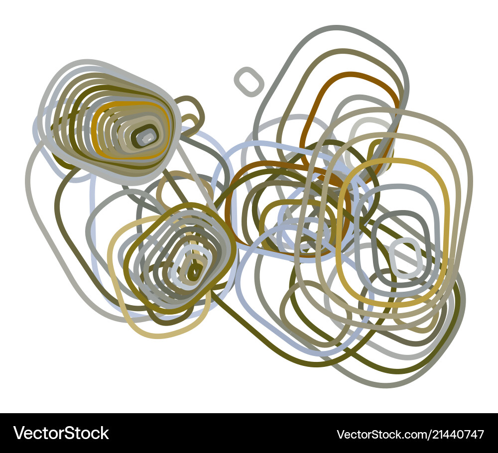 Abstract rounded rectangle geometric pattern vector image