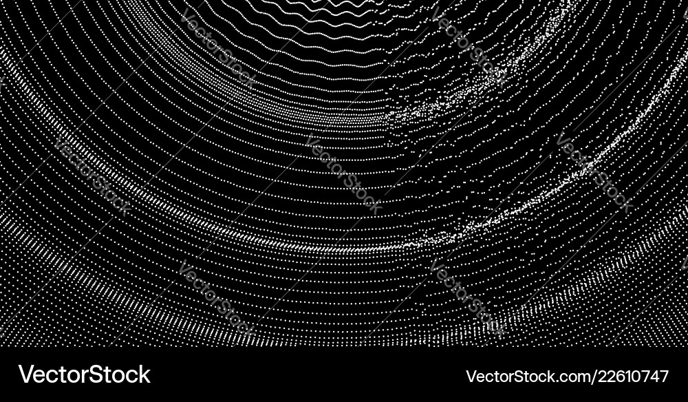 Abstract science technology background 3d grid Vector Image