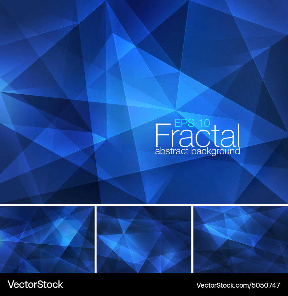Dynamic Polygon Fractal Background vector image