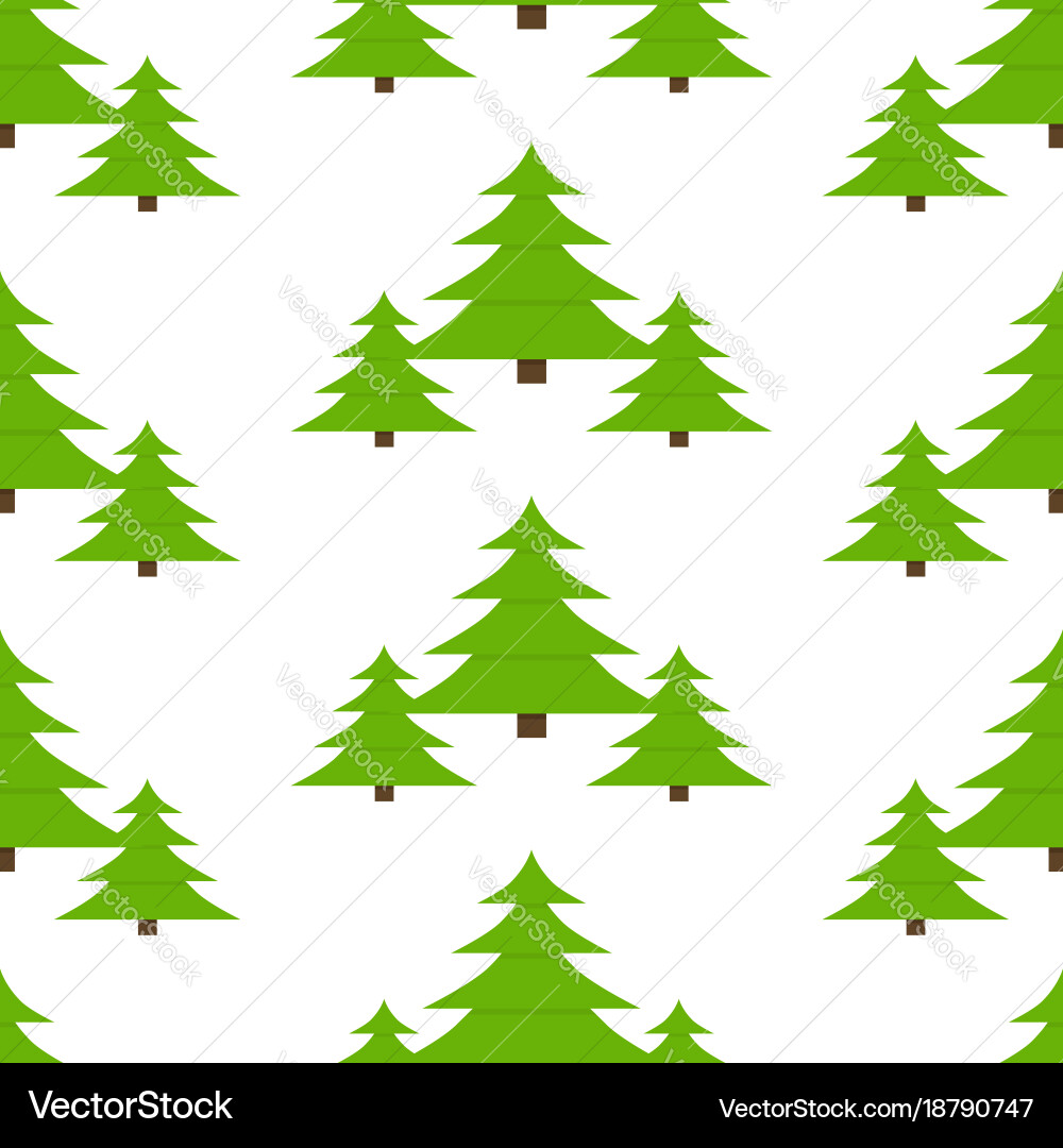 Fir-tree seamless pattern Vector Image