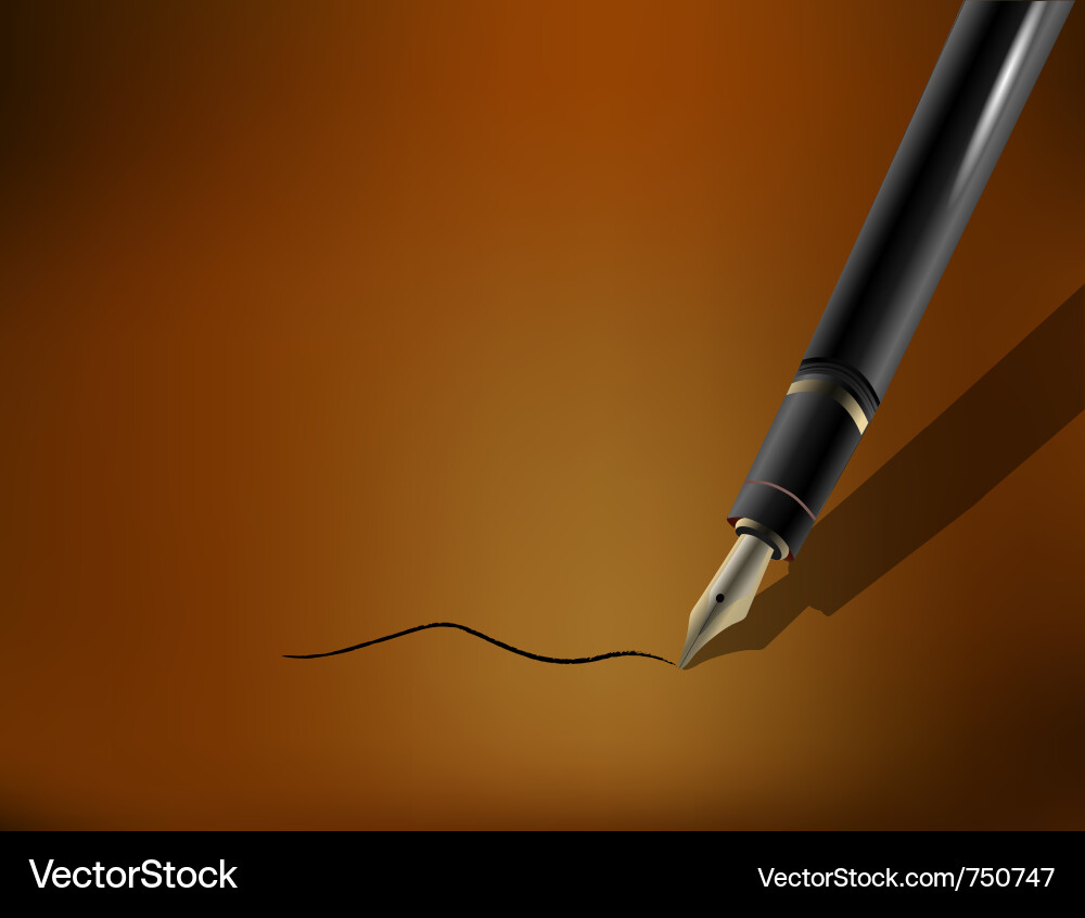 Luxury pen background Vector Image