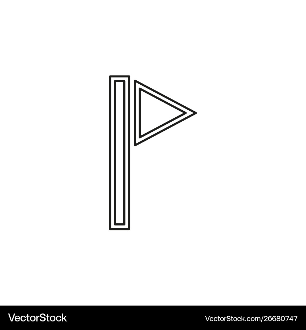 Map pointer pin icon - arrow Vector Image
