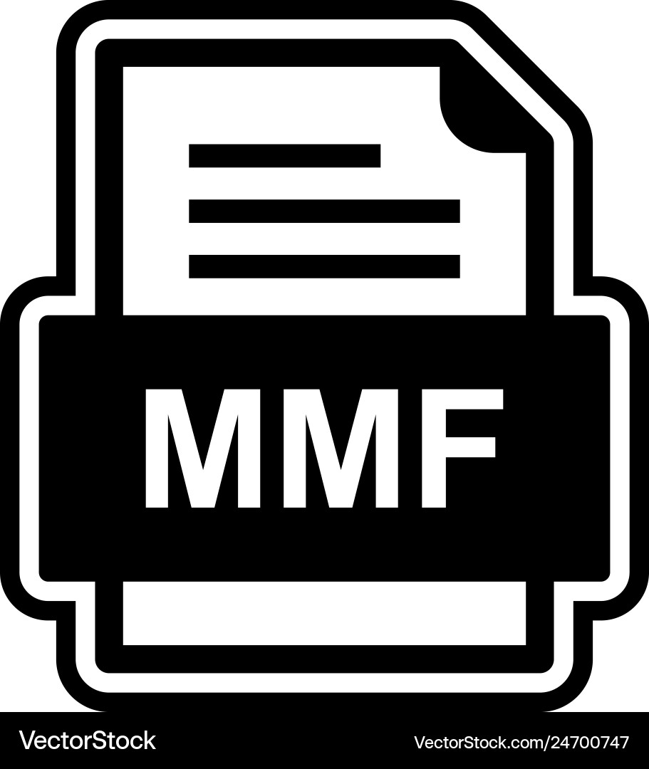 Mmf file document icon Vector Image