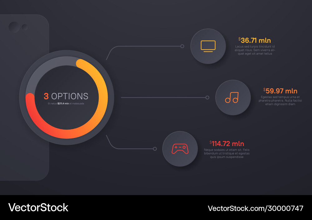 Presentation infographic structure chart Presentation infographic structure chart vector image