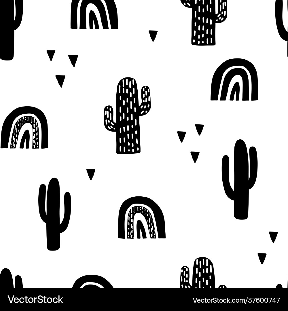 Scandinavian triangle seamless pattern Scandinavian triangle seamless pattern vector image