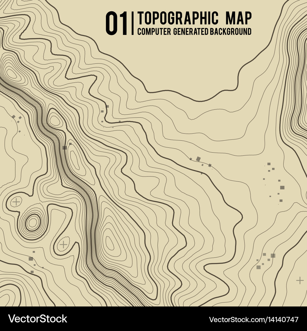 Topographic map background with space for copy vector image