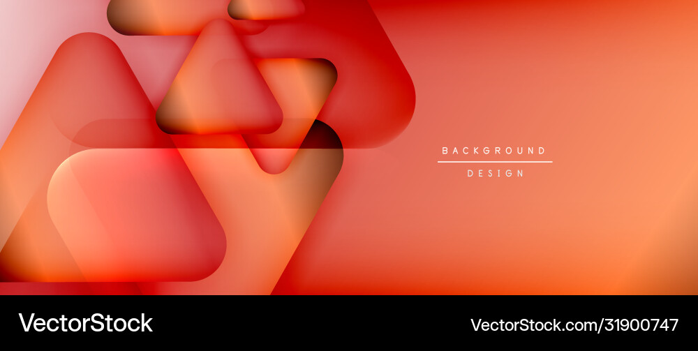 Triangle shapes geometric abstract background 3d Vector Image