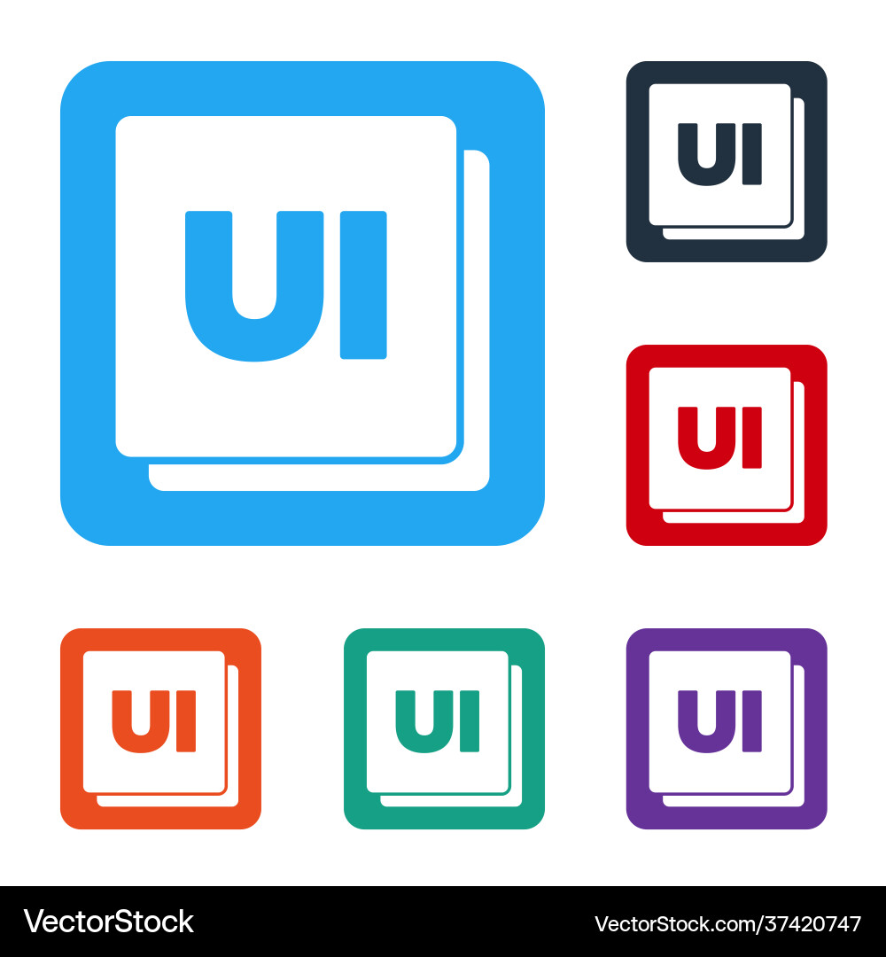 White ui or ux design icon isolated on White ui or ux design icon isolated on vector image