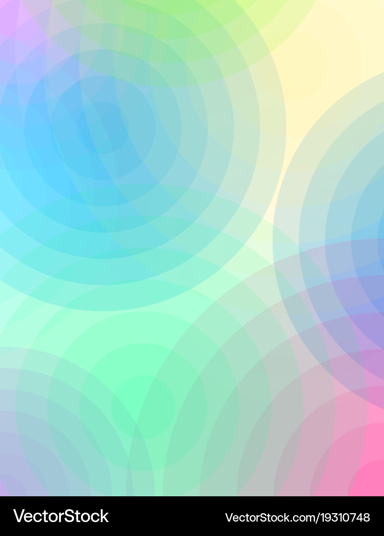Abstract circles of color and transparency Vector Image
