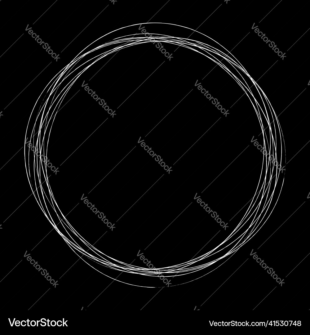 Abstract random circles geometric circular grungy vector image