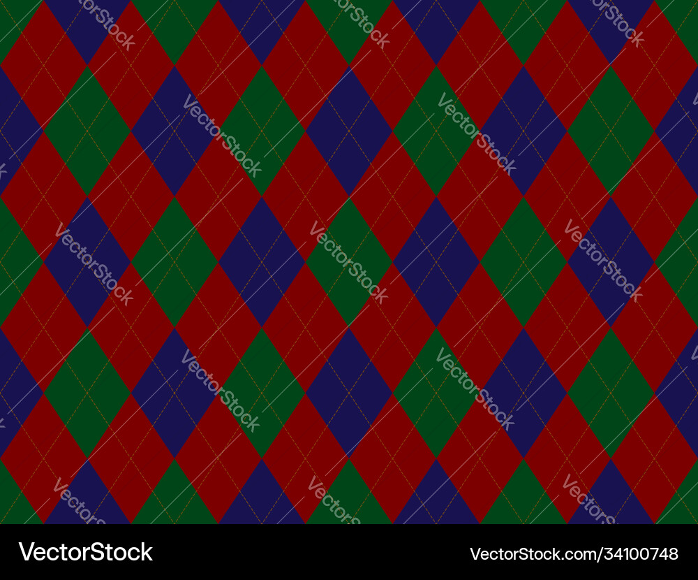 Argyle pattern seamless fabric texture background Argyle pattern seamless fabric texture background vector image