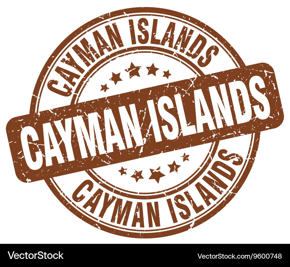 Cayman islands stamp Royalty Free Vector Image