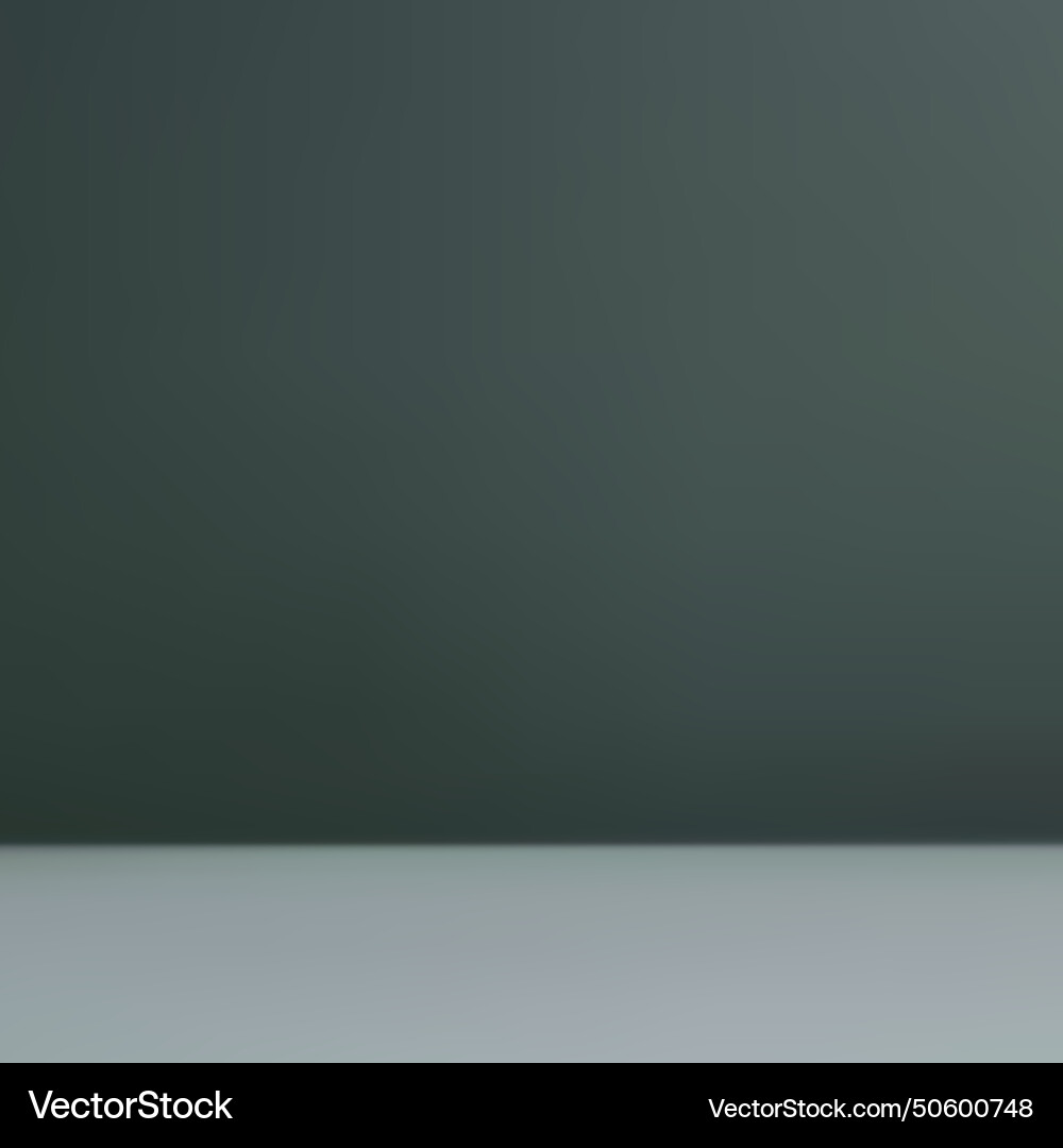 Dark green studio room background with spotlight Dark green studio room background with spotlight vector image