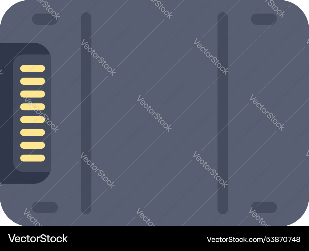 Electronic chip component showing the circuit vector image
