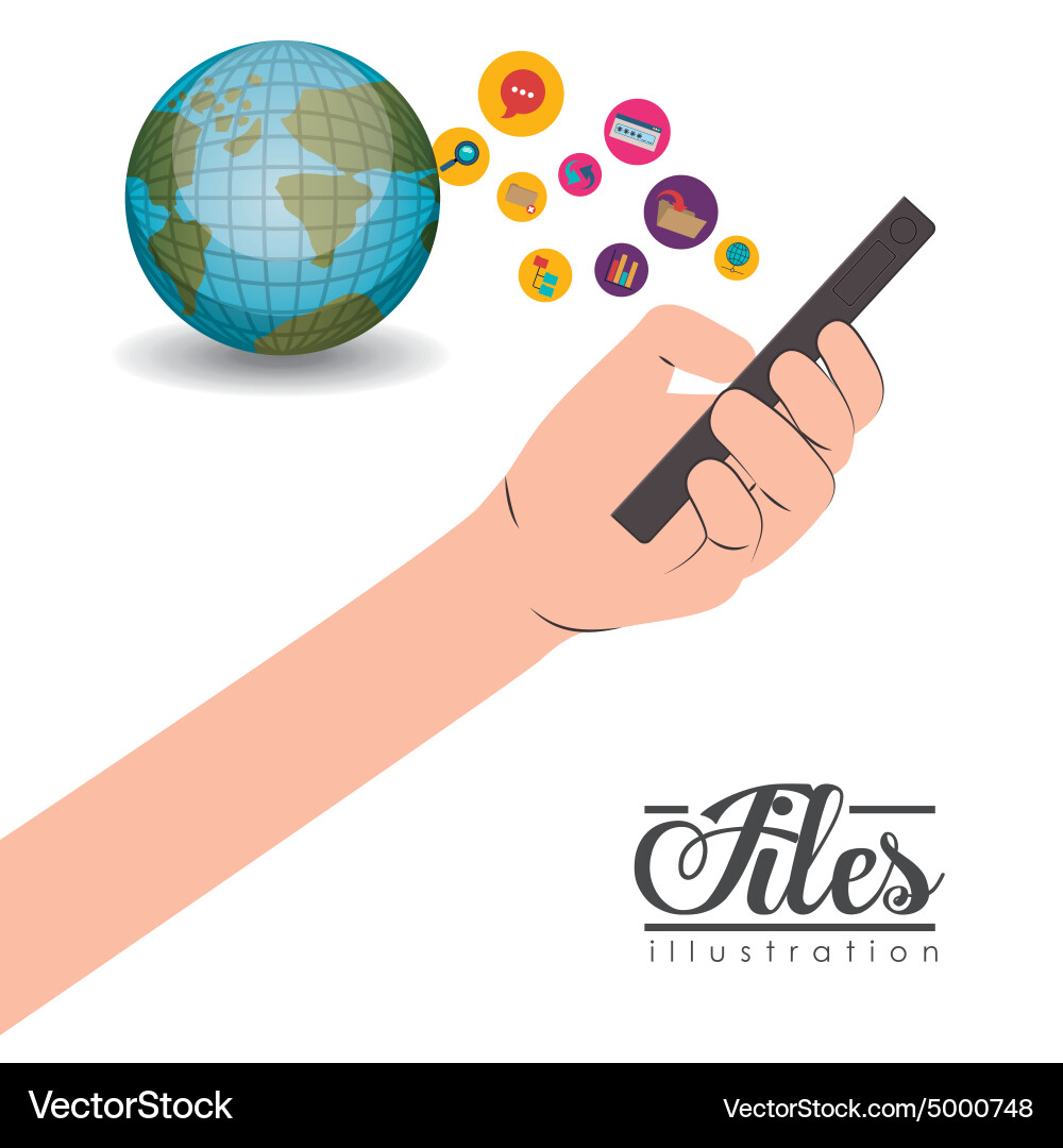 Files design vector image