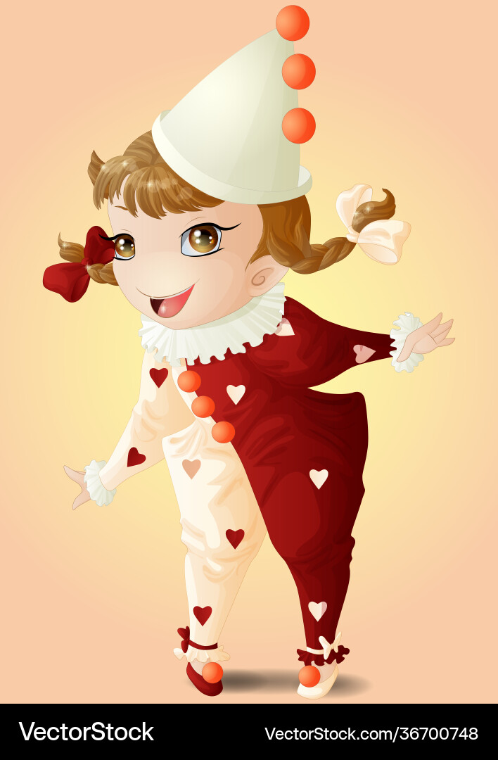 Funny clown Funny clown vector image