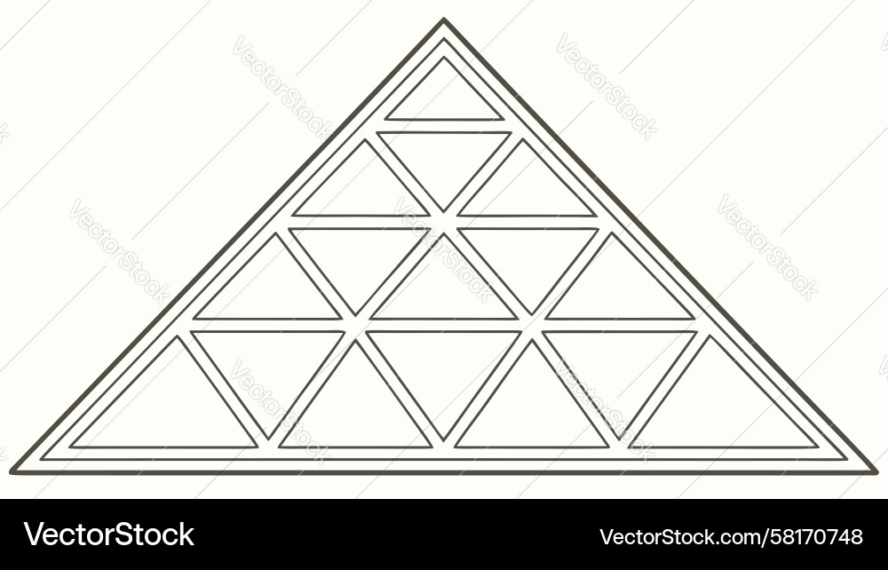 Geometric Triangular Grid Vector Image