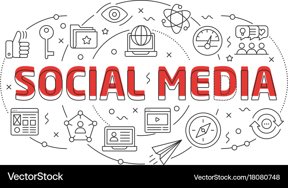 Linear slide for the presentation vector image
