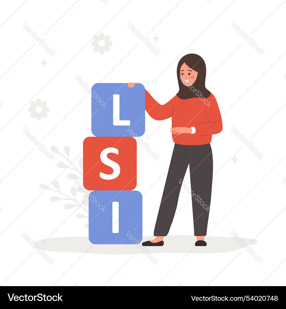 Lsi keyword service latent semantic indexing Lsi keyword service latent semantic indexing vector image