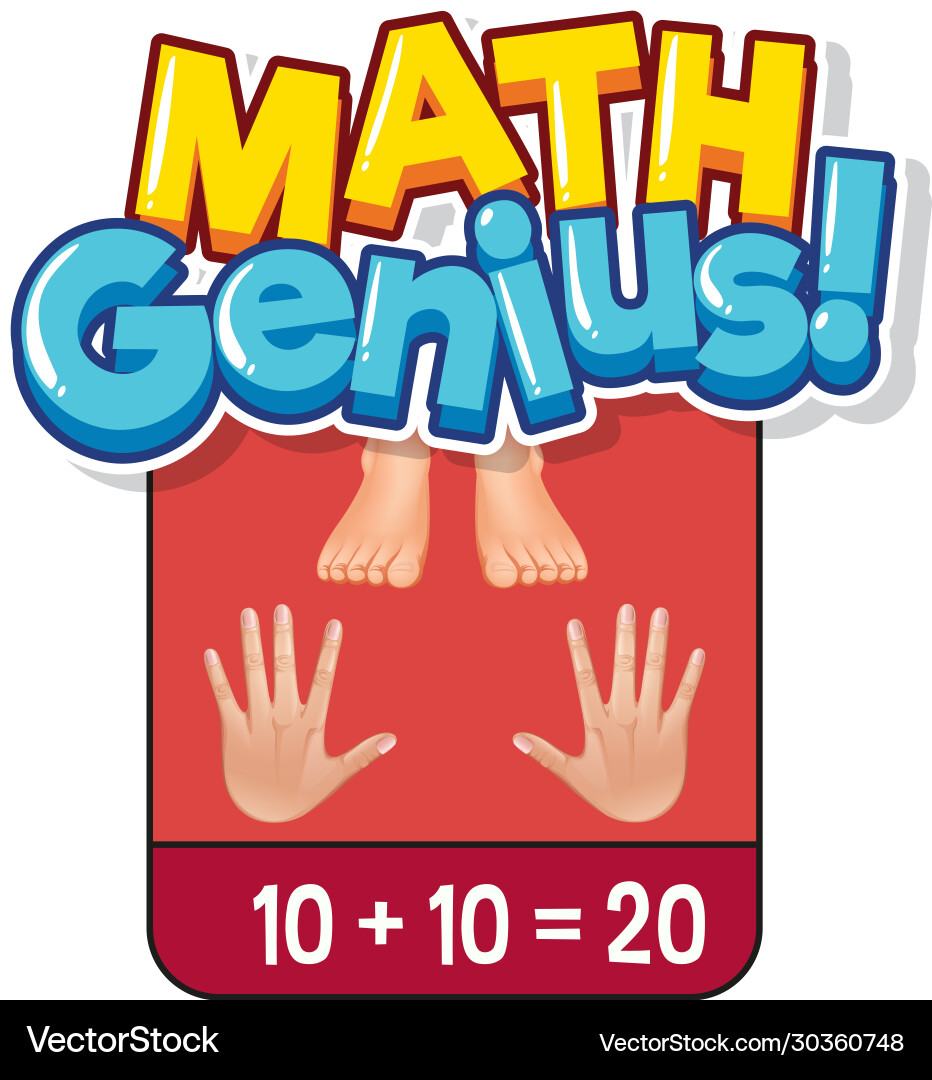 Math flashcard design for adding numbers Math flashcard design for adding numbers vector image