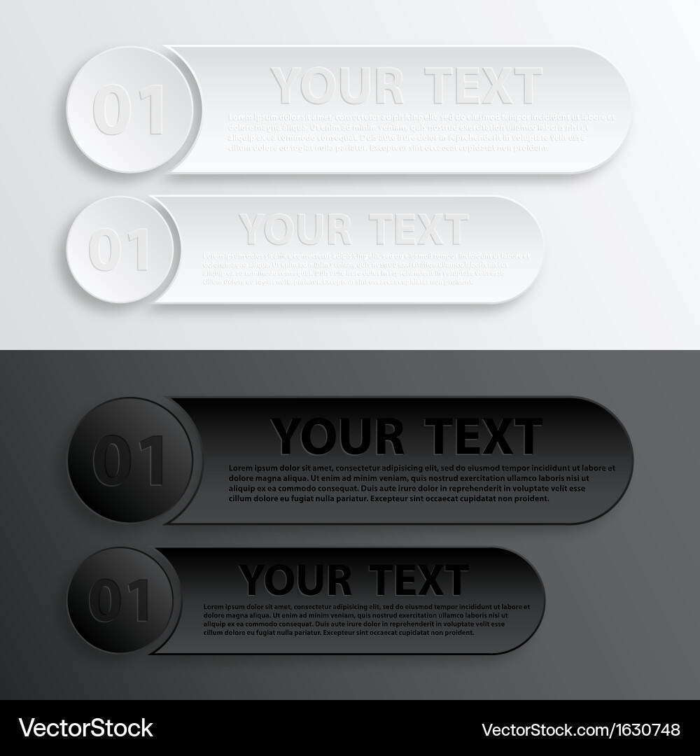 Modern Chrome Web Button vector image