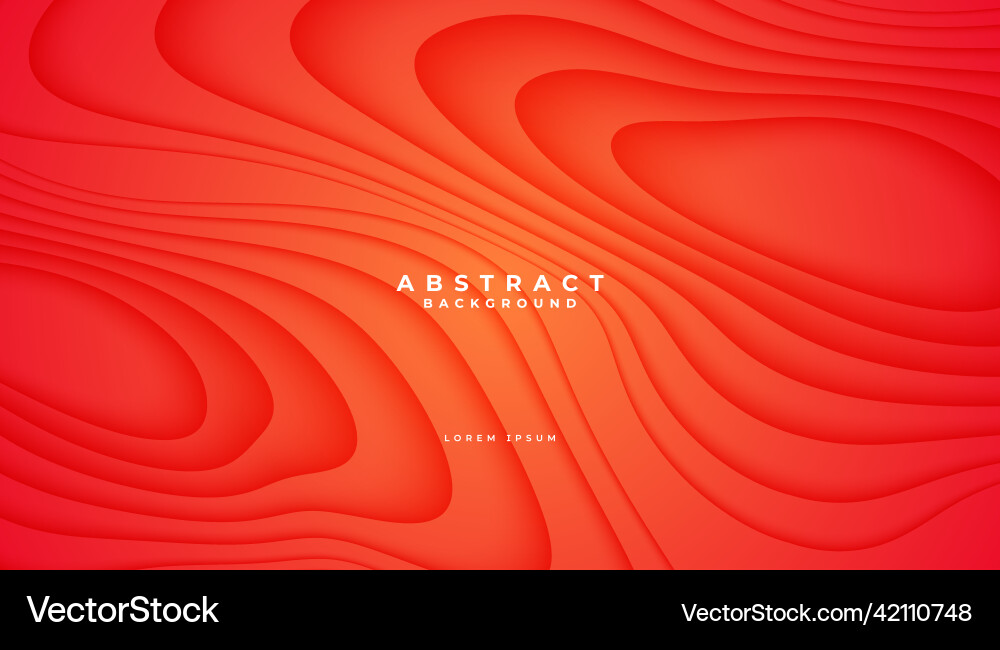 Modern Red Gradient Shape Background vector image