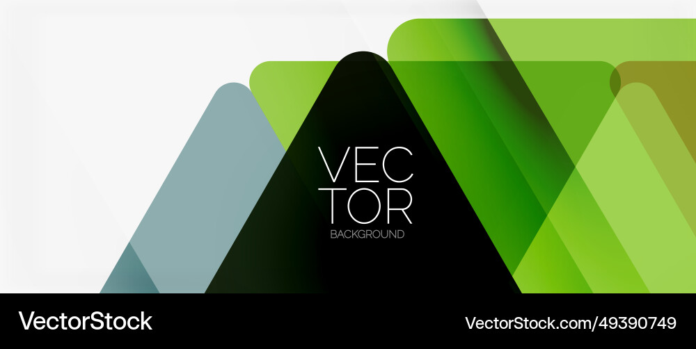 Abstract background color transparent triangles Vector Image