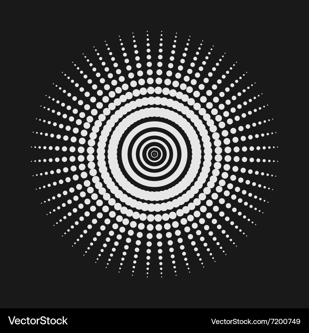 Abstract dot shape design element Vector Image