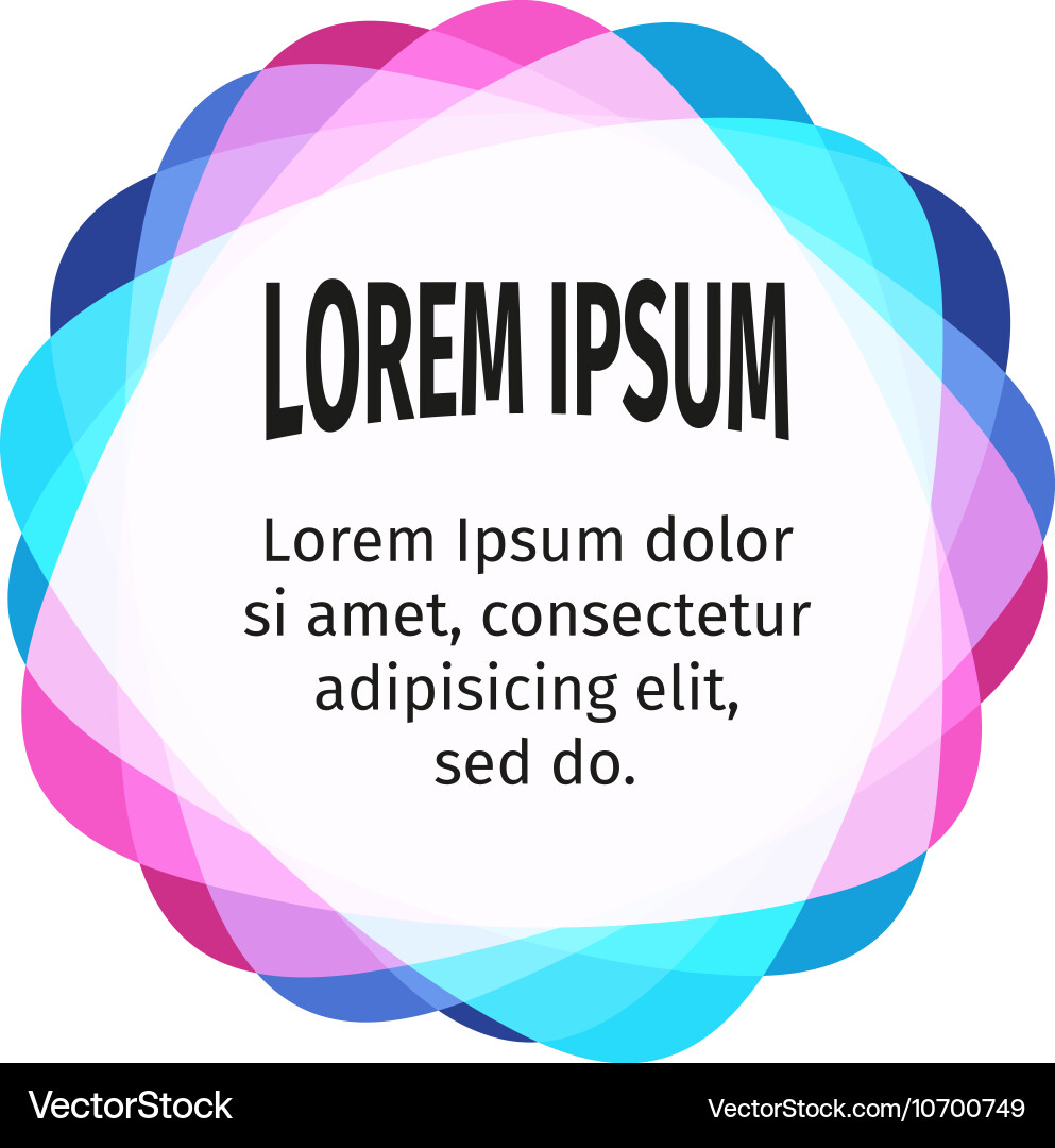 Bright design elements for the abstract colorful Vector Image