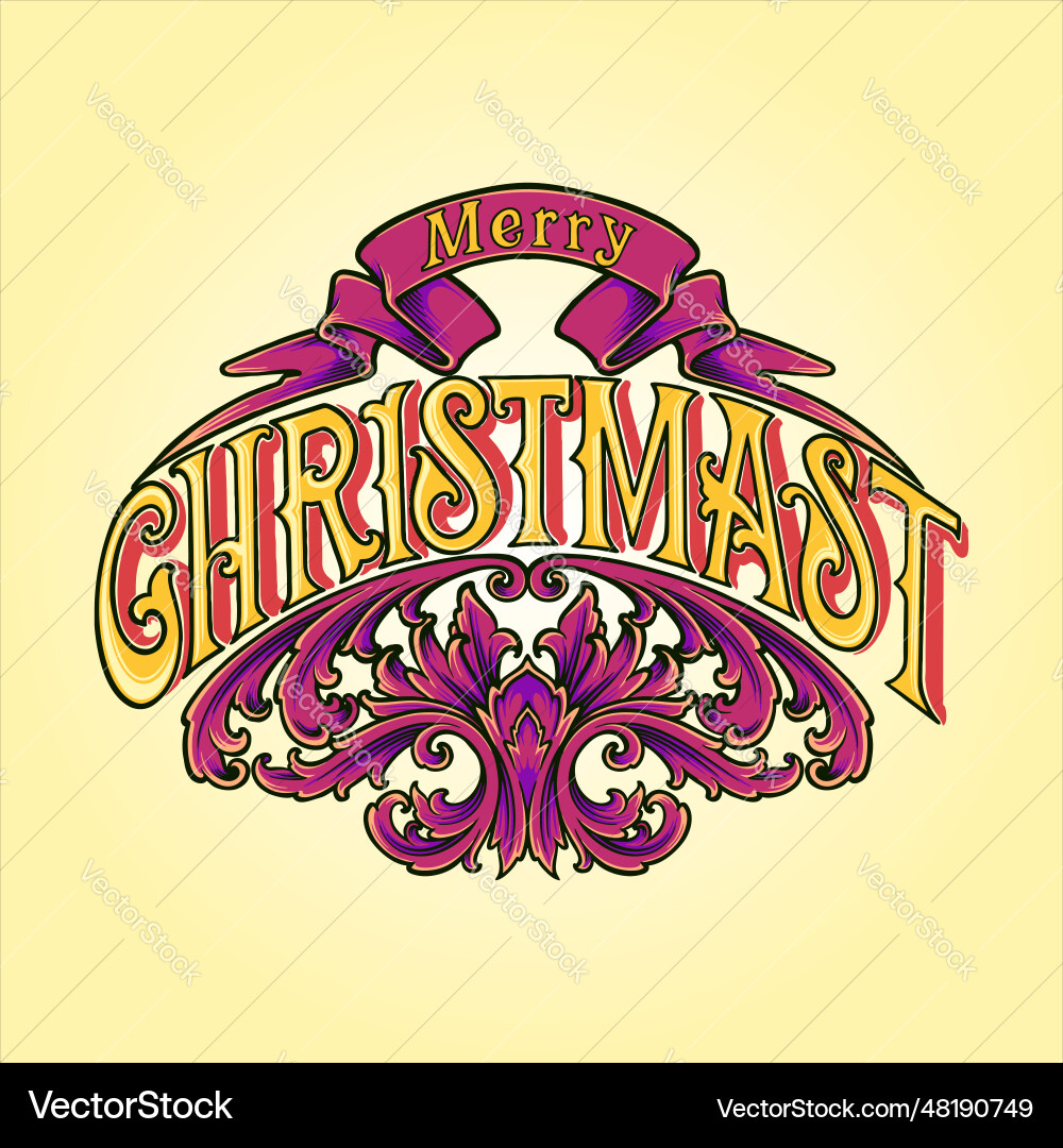 Festliche Frohe Weihnachten Badge mit Gravur Festliche Frohe Weihnachten Badge mit Gravur vektorbild