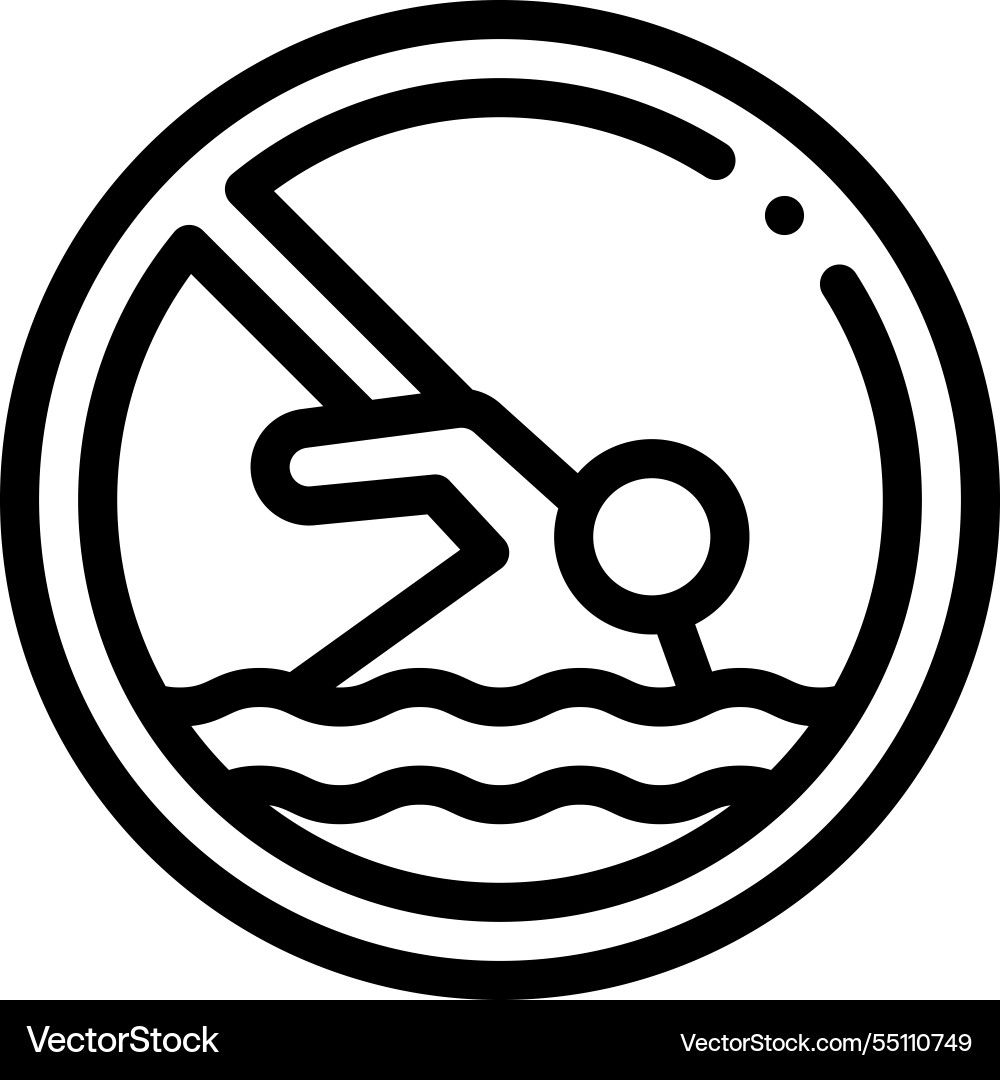 No talk icon thin linear style design isolated No talk icon thin linear style design isolated vector image