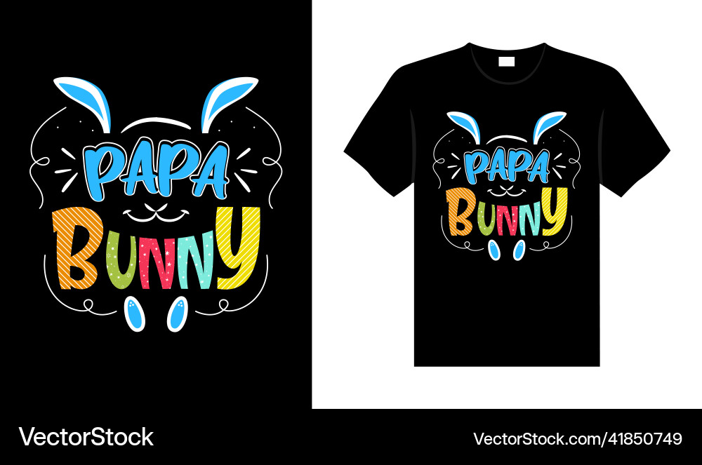 Papa bunny Royalty Free Vector Image - VectorStock
