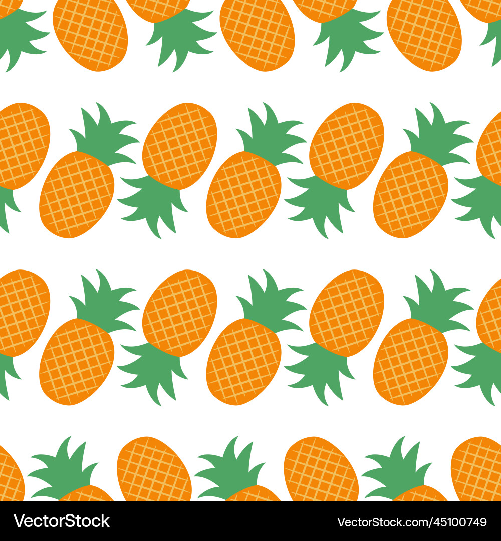 Seamless pattern image of pineapple Seamless pattern image of pineapple vector image