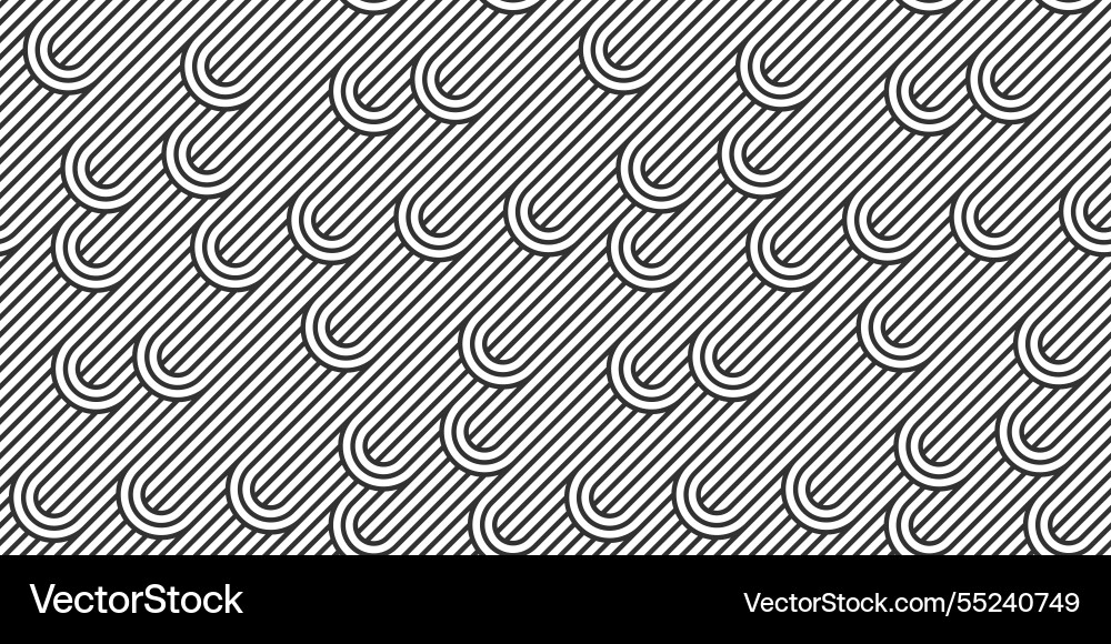 Seamless pattern with twisted lines linear tiling Seamless pattern with twisted lines linear tiling Vector Image