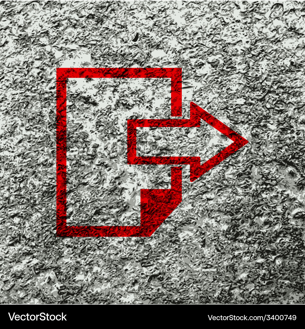 Send export file icon symbol flat modern web Vector Image