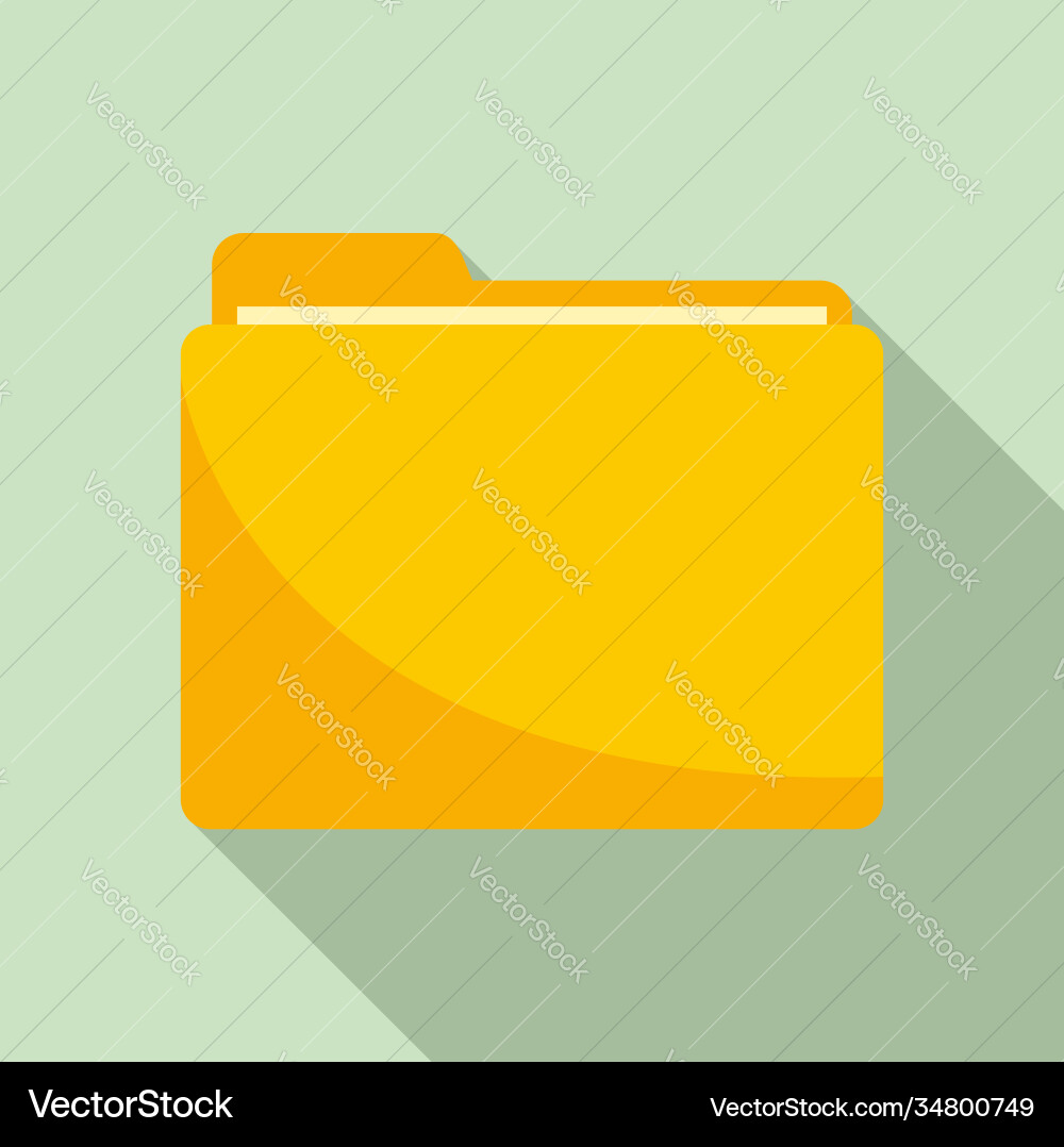 Storage computer folder icon flat style Storage computer folder icon flat style vector image