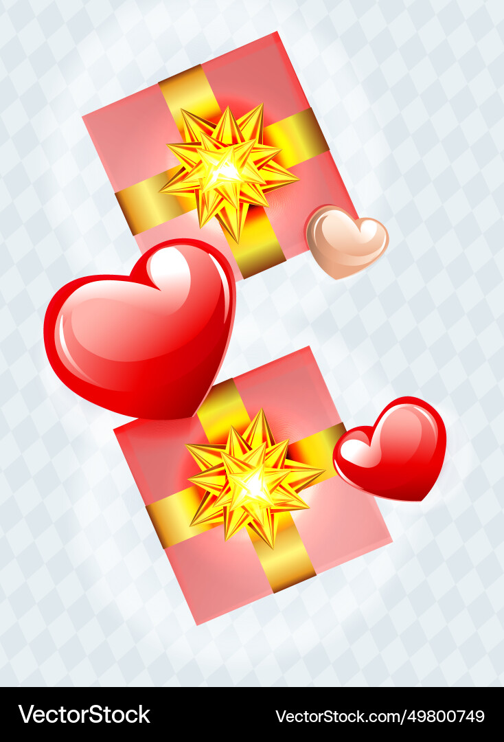 Valentinstag isoliertes Designelement Geschenk Valentinstag isoliertes Designelement Geschenk Vektorbild