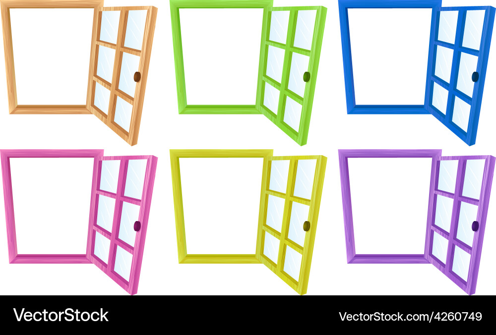 Window frames Vector Image
