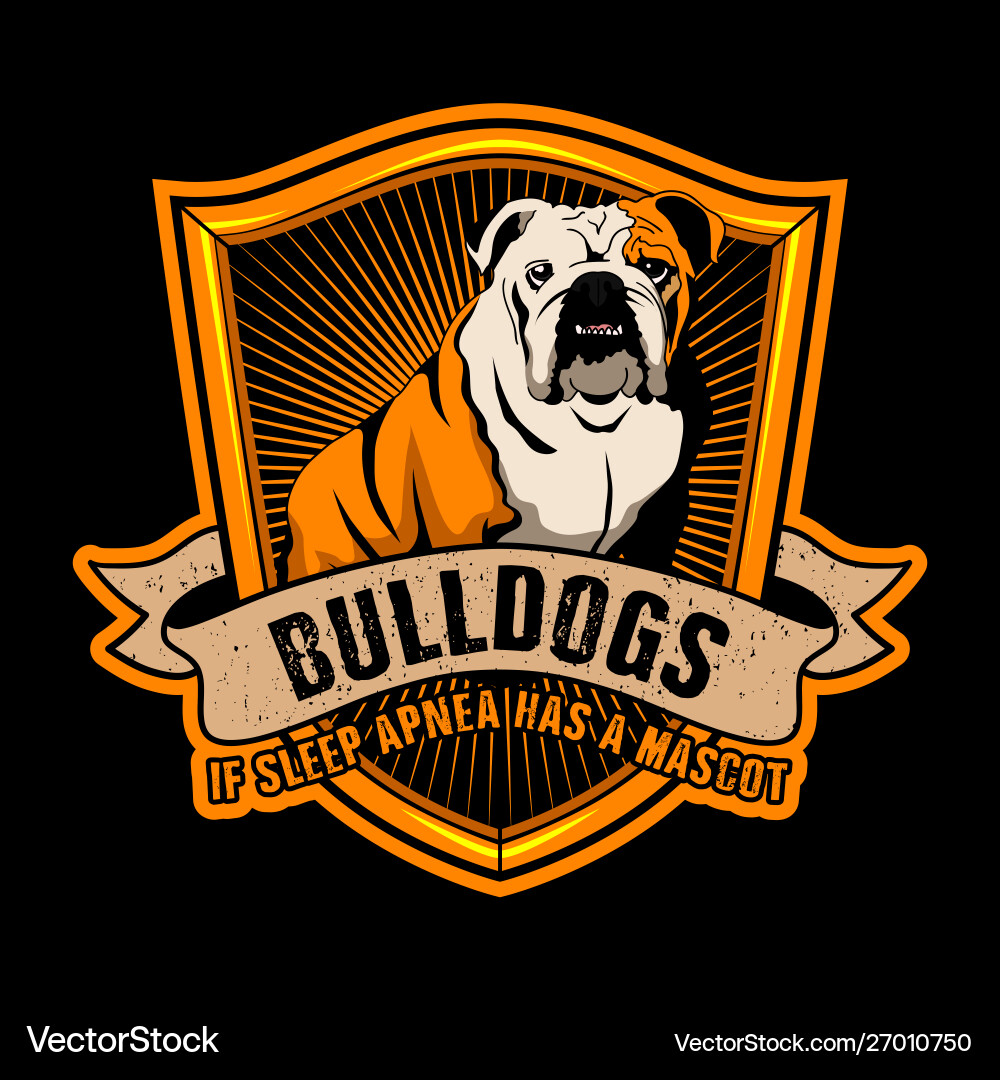 Bulldog quote and slogan good for poster design Bulldog quote and slogan good for poster design vector image