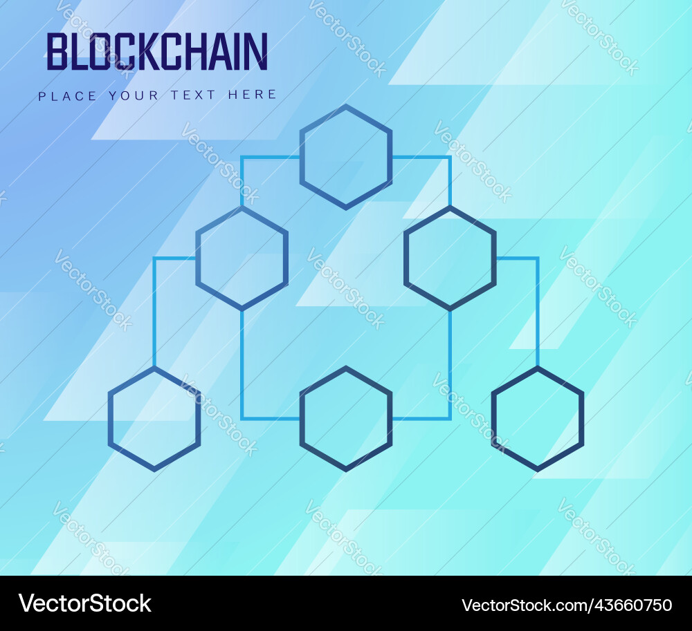 Connected data design concept tech blockchain Connected data design concept tech blockchain Vector Image