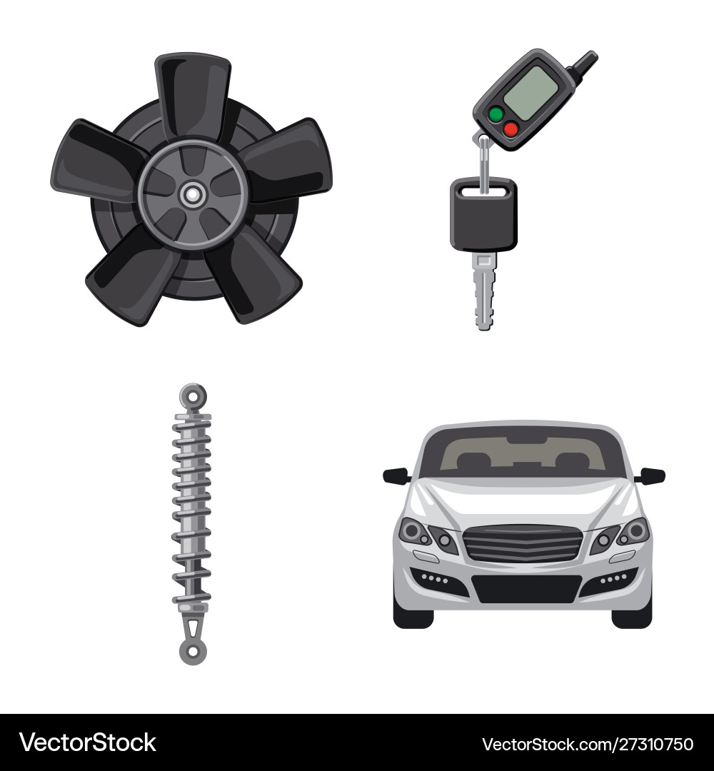 Design auto and part symbol collection Design auto and part symbol collection vector image
