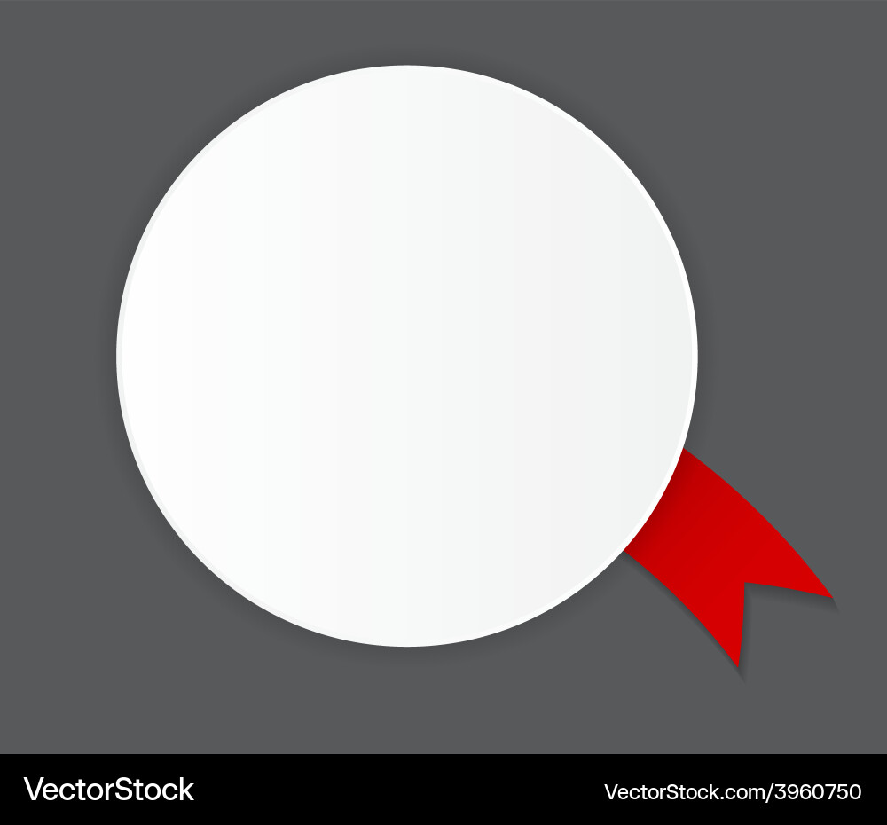 Label with ribbon Vector Image