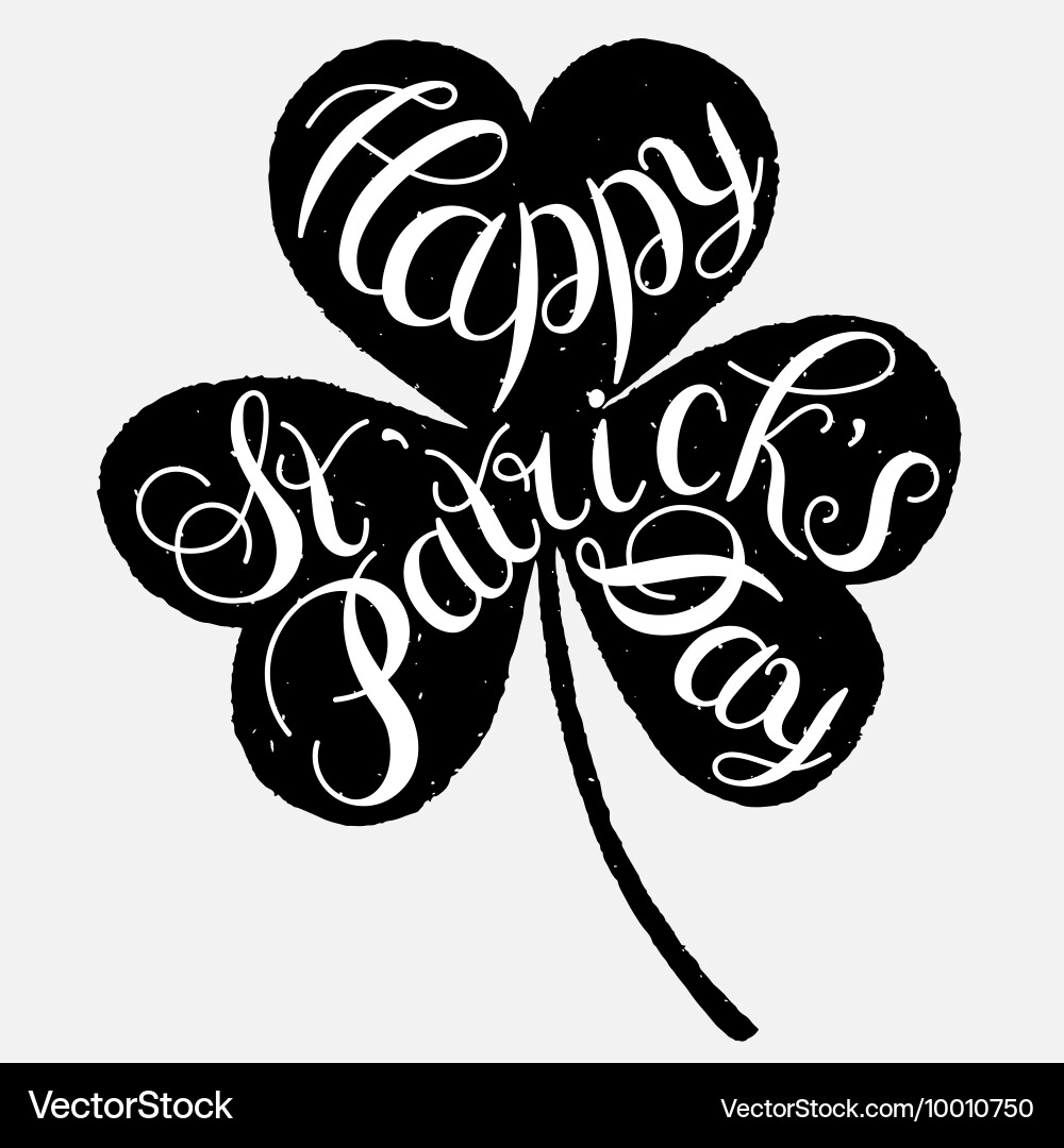 St Patricks Day Clover Vektorbild