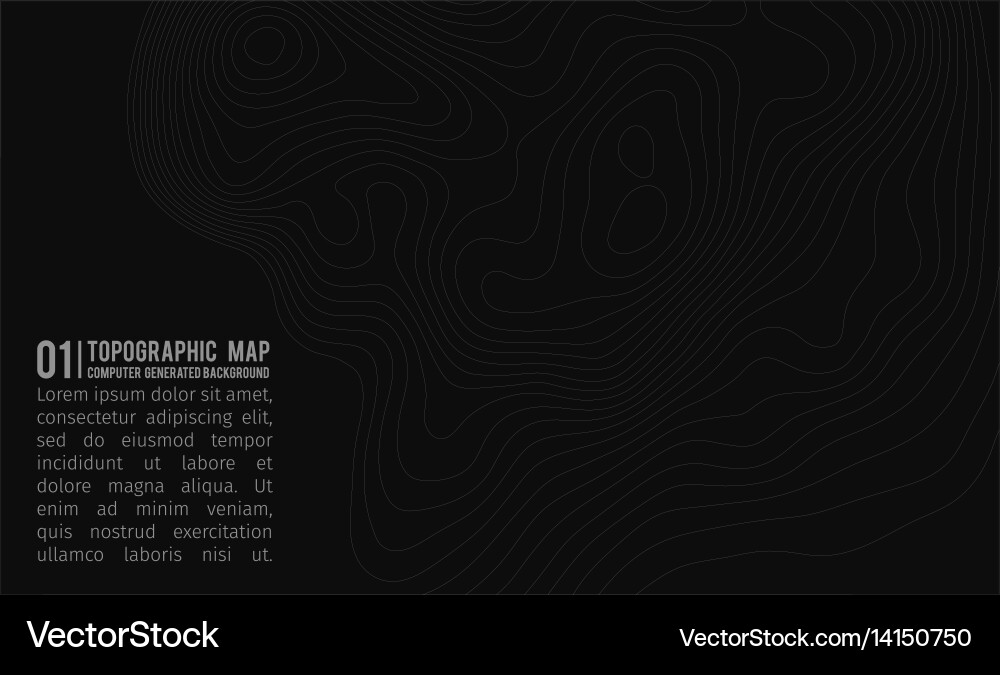 Topographic map background with space for copy vector image