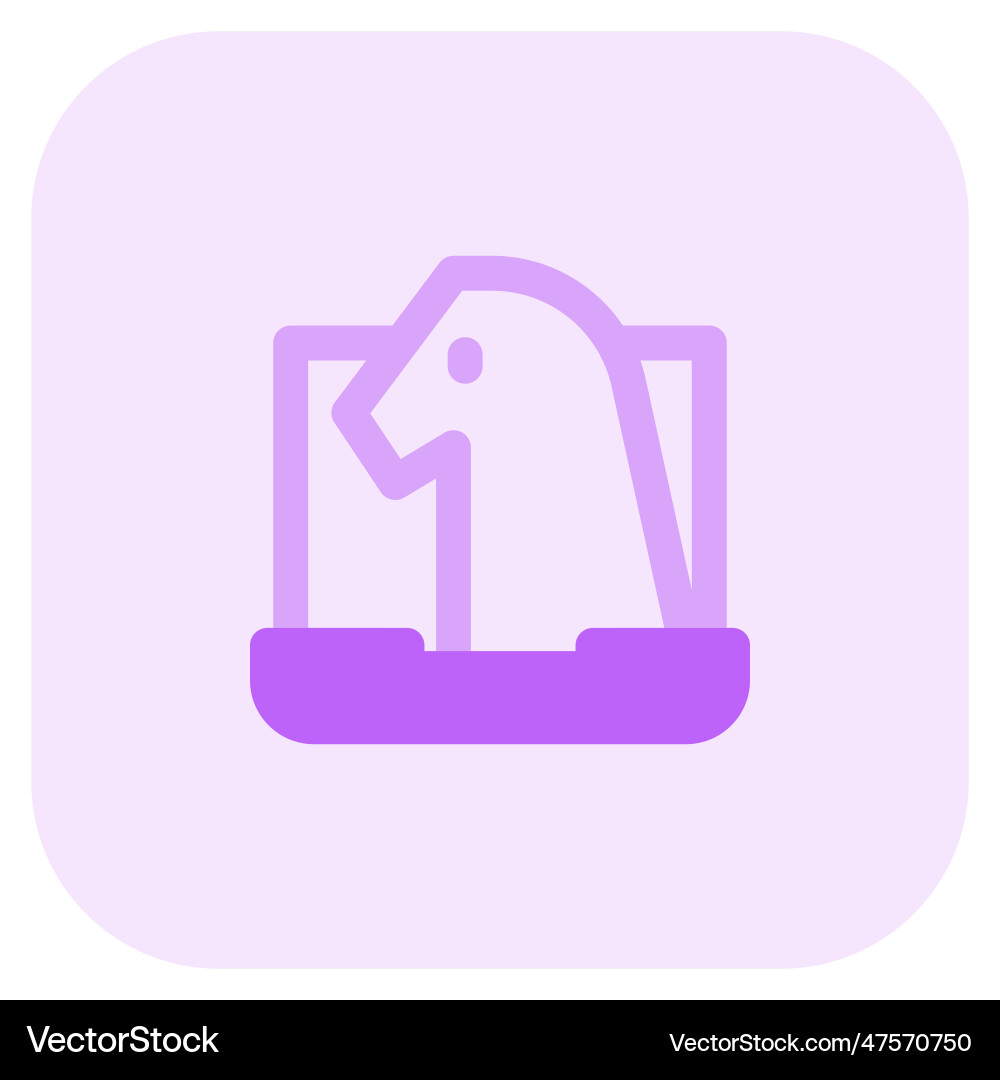 Trojan a type of computer malware vector image